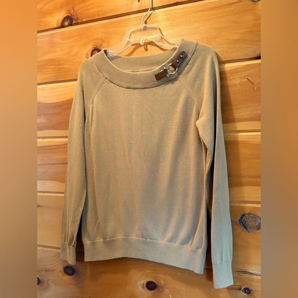 Lauren Ralph Lauren Tan Crew Neck Sweater